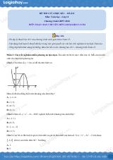 Đề thi học kì 1 Toán 12 - Đề số 8